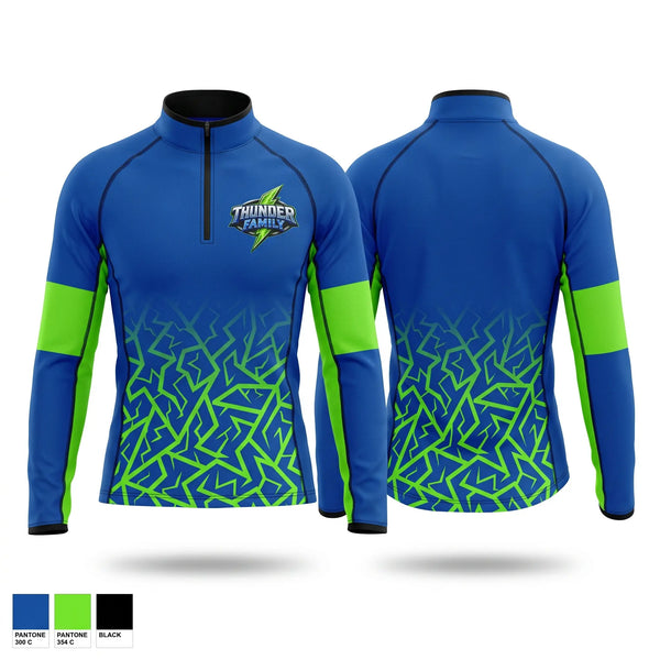 Quarter Zip Jacket, Mt View Thunder, Men's Basketball, Teamtime, Team time, sublimation, custom sports apparel, team uniforms, spirit wear, spiritwear, sports uniforms, custom shirts, team store, custom team store, fundraiser sports, apparel fundraiser