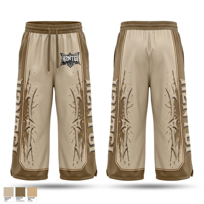 THEE NATION OF H2N Mens Reversible Basketball Shorts - 1