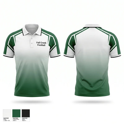 Fall Creek Football Short Sleeve Performance Polo - 1