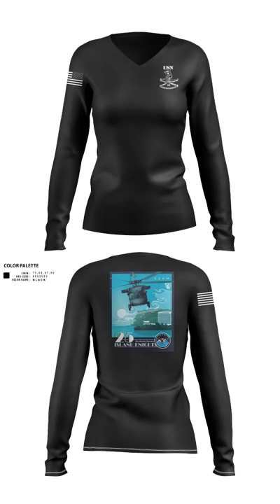 HSC 25 65126261 Women's Long Sleeve V-neck Shirt - 21