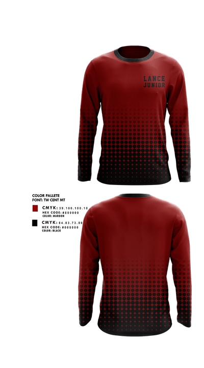Lancer Junior Cheer 5021410 Long Sleeve Performance Shirt 1