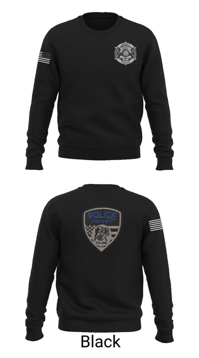 Dewey Police Department 16354640 Crew Neck Sweatshirt - 24