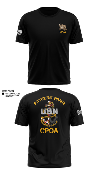 Short Sleeve Performance Shirt, Patuxent River CPOA, Navy, Teamtime, Team time, sublimation, custom sports apparel, team uniforms, spirit wear, spiritwear, sports uniforms, custom shirts, team store, custom team store, fundraiser sports, apparel fundraiser