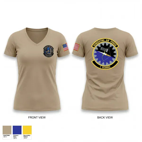 Womens Short Sleeve Vneck Shirt, 1 SOAMXS, Air Force, Teamtime, Team time, sublimation, custom sports apparel, team uniforms, spirit wear, spiritwear, sports uniforms, custom shirts, team store, custom team store, fundraiser sports, apparel fundraiser