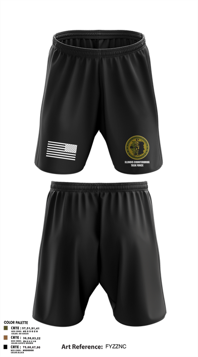Illinois Counterdrug Task Force 54341154 Athletic Shorts With Pockets - 16