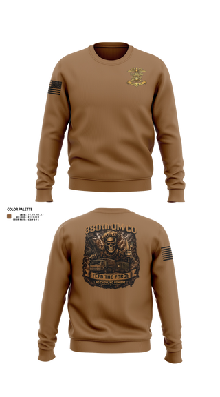 Crew Neck Sweatshirt, 880th QM CO, Army, Teamtime, Team time, sublimation, custom sports apparel, team uniforms, spirit wear, spiritwear, sports uniforms, custom shirts, team store, custom team store, fundraiser sports, apparel fundraiser