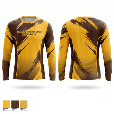 Temecula Valley High School Girls Basketball Long Sleeve Performance Shirt - 1