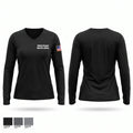 Alpine County Sheriff's Office Women's Long Sleeve V-neck Shirt - 1