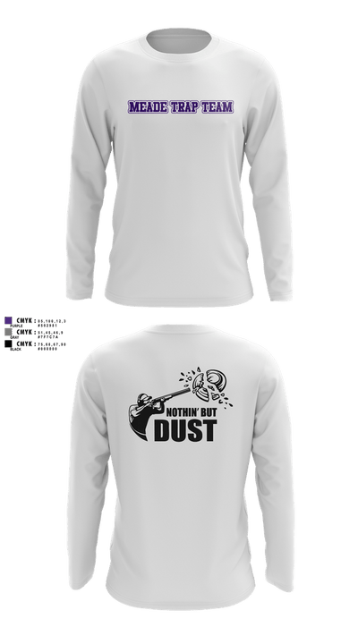 Meade High School Trap Team 7017681 Long Sleeve Performance Shirt 3