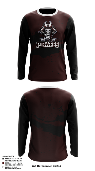 Long Sleeve Performance Shirt, PIRATES, , Teamtime, Team time, sublimation, custom sports apparel, team uniforms, spirit wear, spiritwear, sports uniforms, custom shirts, team store, custom team store, fundraiser sports, apparel fundraiser