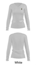 Manitou Springs High School Cheer 43487392 Women's Long Sleeve V-neck Shirt - 16