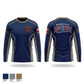 Long Sleeve Performance Shirt, RESCUE 1, Fire Department, Teamtime, Team time, sublimation, custom sports apparel, team uniforms, spirit wear, spiritwear, sports uniforms, custom shirts, team store, custom team store, fundraiser sports, apparel fundraiser