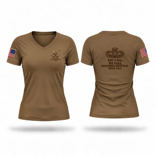 Womens Short Sleeve Vneck Shirt, Fox FSC 1-319 AFAR, Army, Teamtime, Team time, sublimation, custom sports apparel, team uniforms, spirit wear, spiritwear, sports uniforms, custom shirts, team store, custom team store, fundraiser sports, apparel fundraiser