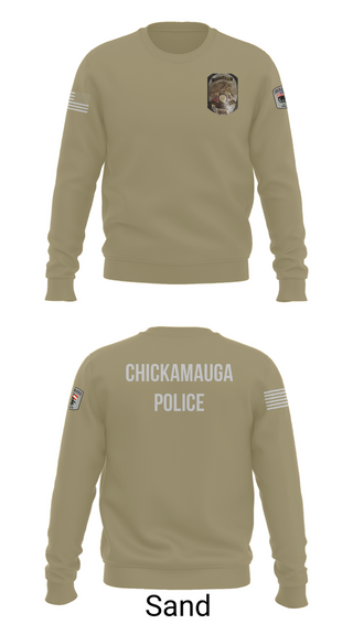 Crew Neck Sweatshirt, Chickamauga Police, , Teamtime, Team time, sublimation, custom sports apparel, team uniforms, spirit wear, spiritwear, sports uniforms, custom shirts, team store, custom team store, fundraiser sports, apparel fundraiser