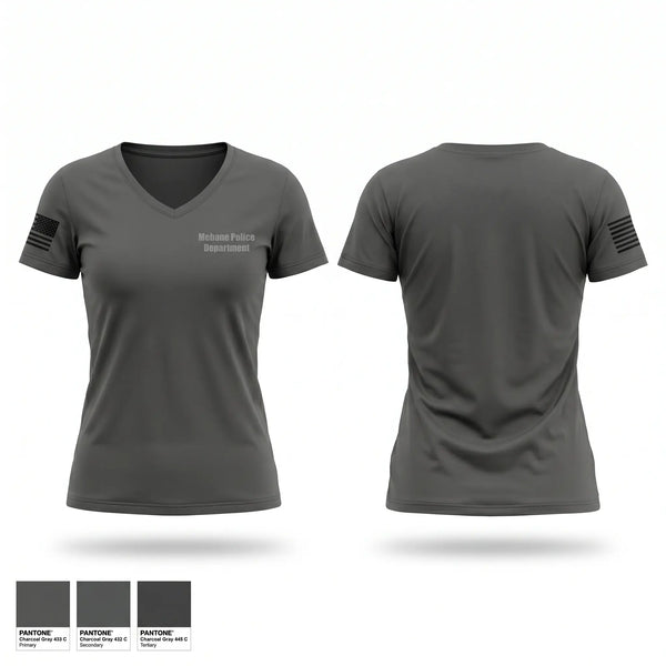 Womens Short Sleeve Vneck Shirt, Mebane Police Department, Police, Teamtime, Team time, sublimation, custom sports apparel, team uniforms, spirit wear, spiritwear, sports uniforms, custom shirts, team store, custom team store, fundraiser sports, apparel fundraiser