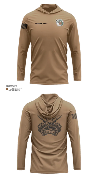 Long Sleeve Performance Shirt with hood, USS Illinois (SSN 786), , Teamtime, Team time, sublimation, custom sports apparel, team uniforms, spirit wear, spiritwear, sports uniforms, custom shirts, team store, custom team store, fundraiser sports, apparel fundraiser