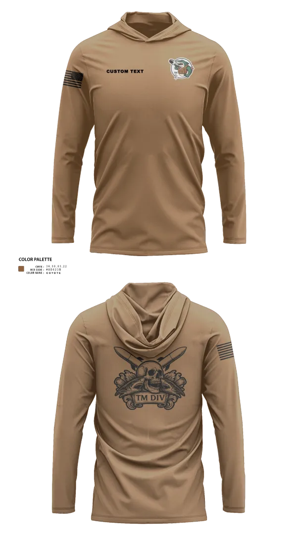 Long Sleeve Performance Shirt with hood, USS Illinois (SSN 786), , Teamtime, Team time, sublimation, custom sports apparel, team uniforms, spirit wear, spiritwear, sports uniforms, custom shirts, team store, custom team store, fundraiser sports, apparel fundraiser