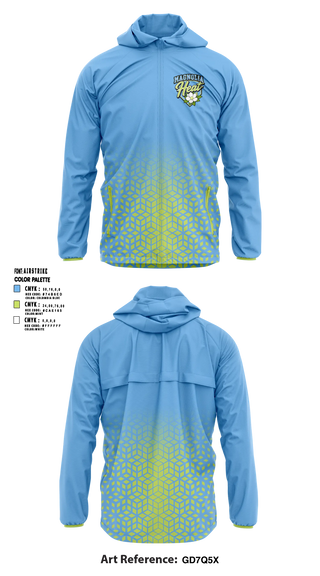 Windbreaker, Magnolia Heat, Softball, Teamtime, Team time, sublimation, custom sports apparel, team uniforms, spirit wear, spiritwear, sports uniforms, custom shirts, team store, custom team store, fundraiser sports, apparel fundraiser