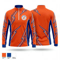 Flora High School Tennis 22446725 Quarter Zip Jacket - 1