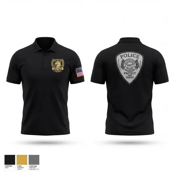Short Sleeve Performance Polo, Bradenton HNT, Police, Teamtime, Team time, sublimation, custom sports apparel, team uniforms, spirit wear, spiritwear, sports uniforms, custom shirts, team store, custom team store, fundraiser sports, apparel fundraiser