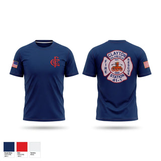 Short Sleeve Performance Shirt, Clayton Fire Department, Fire Department, Teamtime, Team time, sublimation, custom sports apparel, team uniforms, spirit wear, spiritwear, sports uniforms, custom shirts, team store, custom team store, fundraiser sports, apparel fundraiser