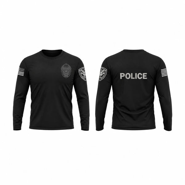 Long Sleeve Performance Shirt, Caruthersville Police Department, Police, Teamtime, Team time, sublimation, custom sports apparel, team uniforms, spirit wear, spiritwear, sports uniforms, custom shirts, team store, custom team store, fundraiser sports, apparel fundraiser