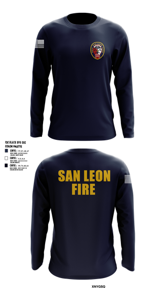 Long Sleeve Performance Shirt, San Leon Volunteer Fire Department, Fire Department, Teamtime, Team time, sublimation, custom sports apparel, team uniforms, spirit wear, spiritwear, sports uniforms, custom shirts, team store, custom team store, fundraiser sports, apparel fundraiser