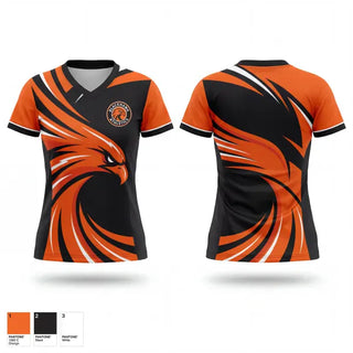Womens Short Sleeve Vneck Shirt, Fennville Blackhawks, Softball, Teamtime, Team time, sublimation, custom sports apparel, team uniforms, spirit wear, spiritwear, sports uniforms, custom shirts, team store, custom team store, fundraiser sports, apparel fundraiser