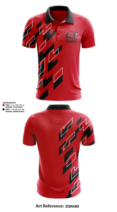 BHS Hawks Dance Team 44132448 Short Sleeve Performance Polo - 1