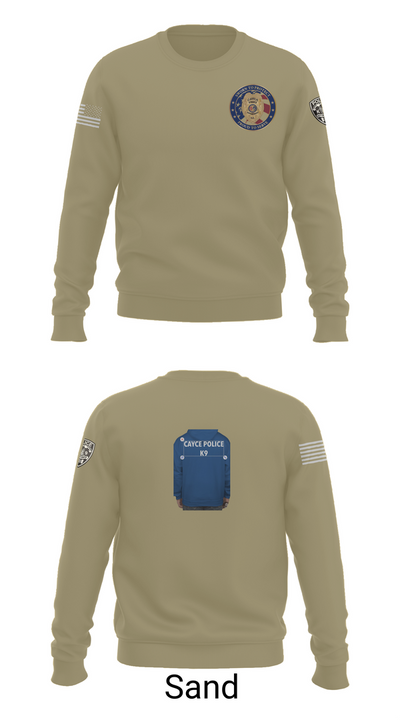 Cayce Police K9 35627395 Crew Neck Sweatshirt - 81