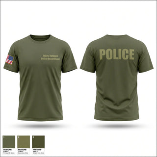 Old School Cotton Feel Shirt, Ohkay Owingeh Police Department, Police, Teamtime, Team time, sublimation, custom sports apparel, team uniforms, spirit wear, spiritwear, sports uniforms, custom shirts, team store, custom team store, fundraiser sports, apparel fundraiser