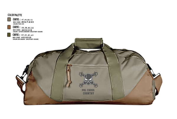 Duffle Bag, POL, Cross Country, Teamtime, Team time, sublimation, custom sports apparel, team uniforms, spirit wear, spiritwear, sports uniforms, custom shirts, team store, custom team store, fundraiser sports, apparel fundraiser
