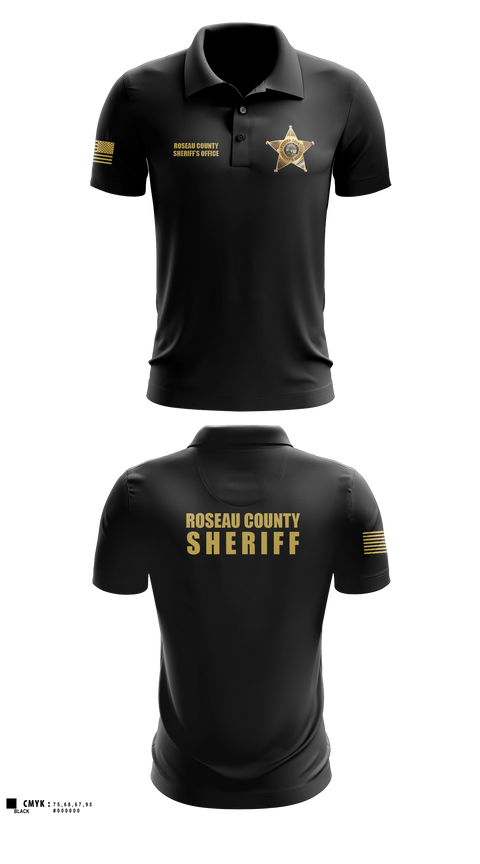 Short Sleeve Performance Polo, Roseau County Sheriff’s Office, Police, Teamtime, Team time, sublimation, custom sports apparel, team uniforms, spirit wear, spiritwear, sports uniforms, custom shirts, team store, custom team store, fundraiser sports, apparel fundraiser