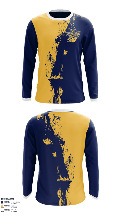 Lady wolverines 18978439 Long Sleeve Performance Shirt 1