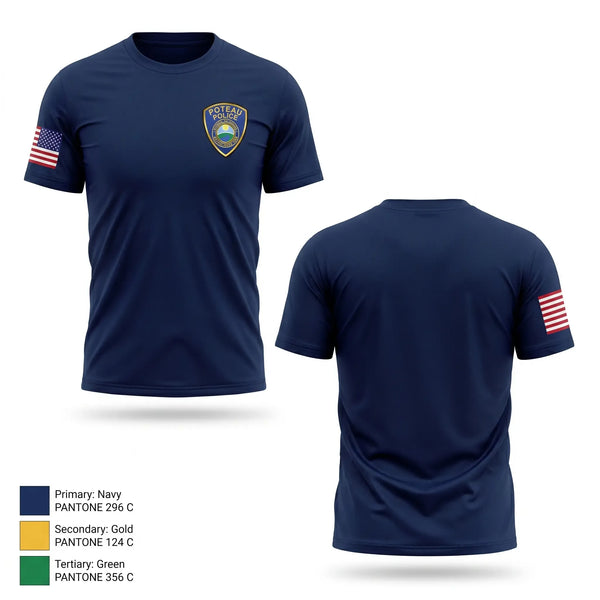 Short Sleeve Performance Shirt, Poteau Police Department, Police, Teamtime, Team time, sublimation, custom sports apparel, team uniforms, spirit wear, spiritwear, sports uniforms, custom shirts, team store, custom team store, fundraiser sports, apparel fundraiser