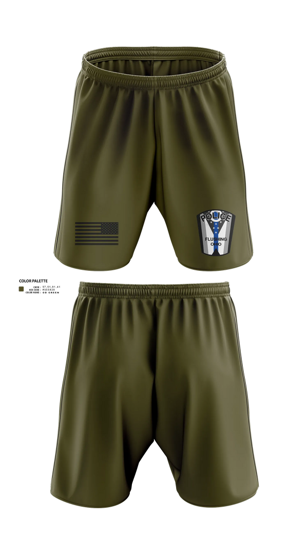Athletic Shorts With Pockets, Flushing Police Department, Police, Teamtime, Team time, sublimation, custom sports apparel, team uniforms, spirit wear, spiritwear, sports uniforms, custom shirts, team store, custom team store, fundraiser sports, apparel fundraiser