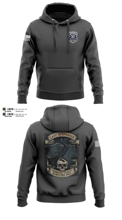 Hoodie, Trumbull County Homicide Investigation and Prosecution Unit, , Teamtime, Team time, sublimation, custom sports apparel, team uniforms, spirit wear, spiritwear, sports uniforms, custom shirts, team store, custom team store, fundraiser sports, apparel fundraiser