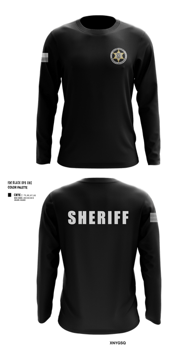 Wayne County Sheriff’s Department 73359444 Long Sleeve Performance Shirt 3