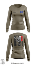 E 501st 1AD, CAB AVMX 23374839 Women's Long Sleeve V-neck Shirt - 4