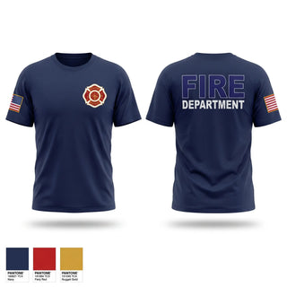 Old School Cotton Feel Shirt, Newport Fire and EMS, Fire Department, Teamtime, Team time, sublimation, custom sports apparel, team uniforms, spirit wear, spiritwear, sports uniforms, custom shirts, team store, custom team store, fundraiser sports, apparel fundraiser