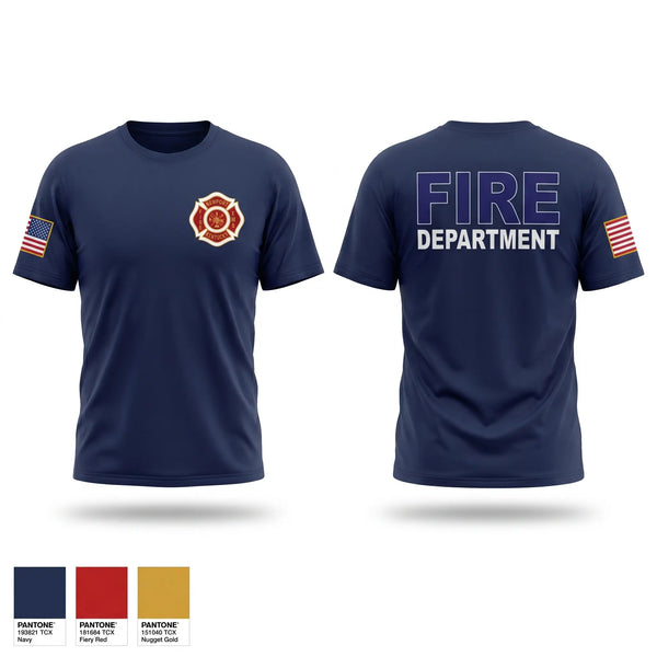 Old School Cotton Feel Shirt, Newport Fire and EMS, Fire Department, Teamtime, Team time, sublimation, custom sports apparel, team uniforms, spirit wear, spiritwear, sports uniforms, custom shirts, team store, custom team store, fundraiser sports, apparel fundraiser