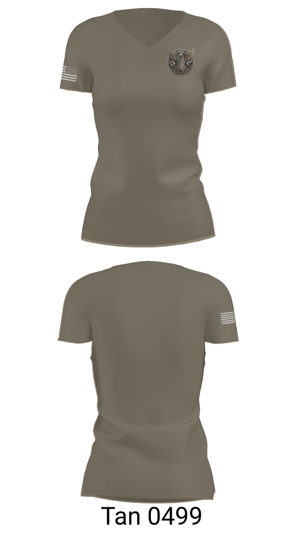 Womens Short Sleeve Vneck Shirt, Fms17, Army, Teamtime, Team time, sublimation, custom sports apparel, team uniforms, spirit wear, spiritwear, sports uniforms, custom shirts, team store, custom team store, fundraiser sports, apparel fundraiser