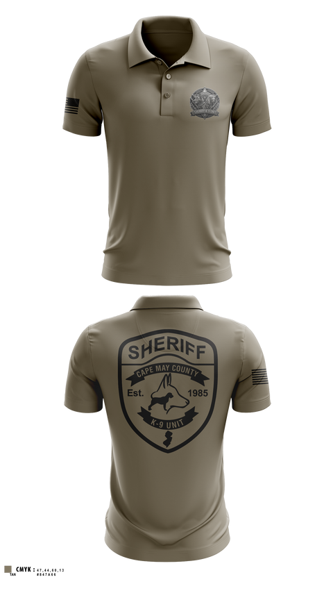 Short Sleeve Performance Polo, CMCSO k9, Police, Teamtime, Team time, sublimation, custom sports apparel, team uniforms, spirit wear, spiritwear, sports uniforms, custom shirts, team store, custom team store, fundraiser sports, apparel fundraiser