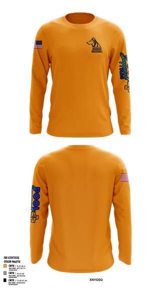 Long Sleeve Performance Shirt, Hounds, Baseball, Teamtime, Team time, sublimation, custom sports apparel, team uniforms, spirit wear, spiritwear, sports uniforms, custom shirts, team store, custom team store, fundraiser sports, apparel fundraiser