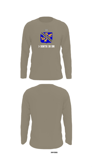 Long Sleeve Performance Shirt, 1-306th IN BN, , Teamtime, Team time, sublimation, custom sports apparel, team uniforms, spirit wear, spiritwear, sports uniforms, custom shirts, team store, custom team store, fundraiser sports, apparel fundraiser