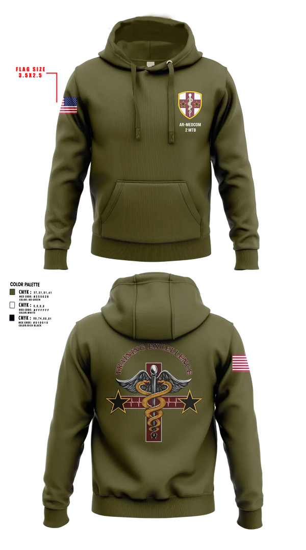 Hoodie, 2nd Medical Training Brigade, Army, Teamtime, Team time, sublimation, custom sports apparel, team uniforms, spirit wear, spiritwear, sports uniforms, custom shirts, team store, custom team store, fundraiser sports, apparel fundraiser