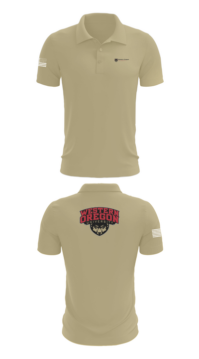 Western Oregon University Equestrian 74623833 Short Sleeve Performance Polo - 35