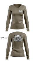 125 ENGINEER COMPANY 16451322 Women's Long Sleeve V-neck Shirt - 102