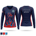 West Park Volunteer Fire Dept. Women's Long Sleeve V-neck Shirt - 1