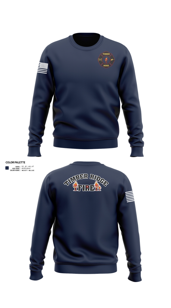 Crew Neck Sweatshirt, Timber ridge fire, Fire Department, Teamtime, Team time, sublimation, custom sports apparel, team uniforms, spirit wear, spiritwear, sports uniforms, custom shirts, team store, custom team store, fundraiser sports, apparel fundraiser